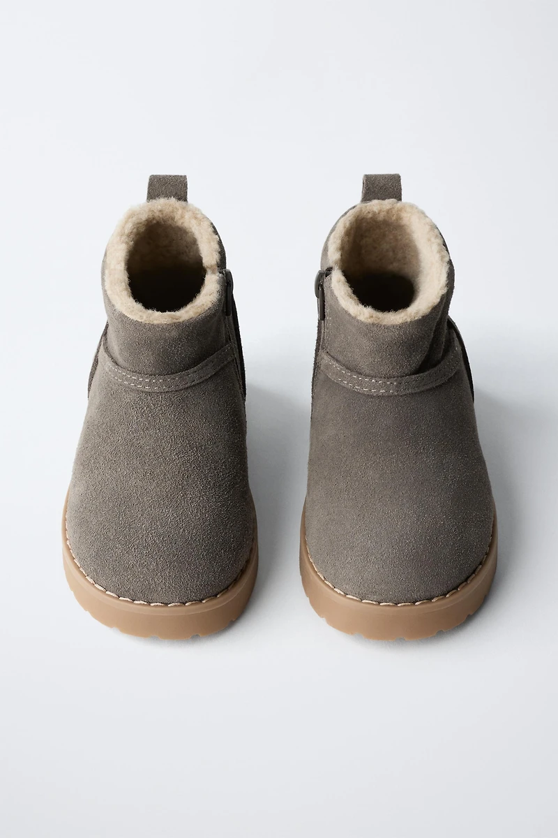 BOTTES EN CUIR DOUBLÉES