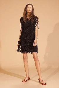 LIMITED EDITION SUEDE FRINGE DRESS