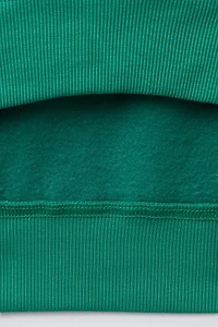 FLOCKED PRINT SWEATSHIRT