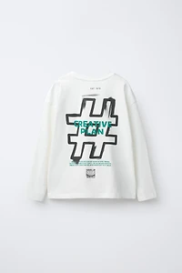 T-SHIRT TEXTE GRAFFITI