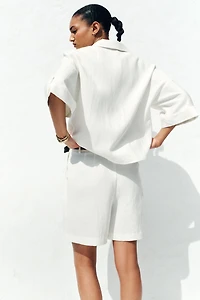 BERMUDA PINCES CEINTURE