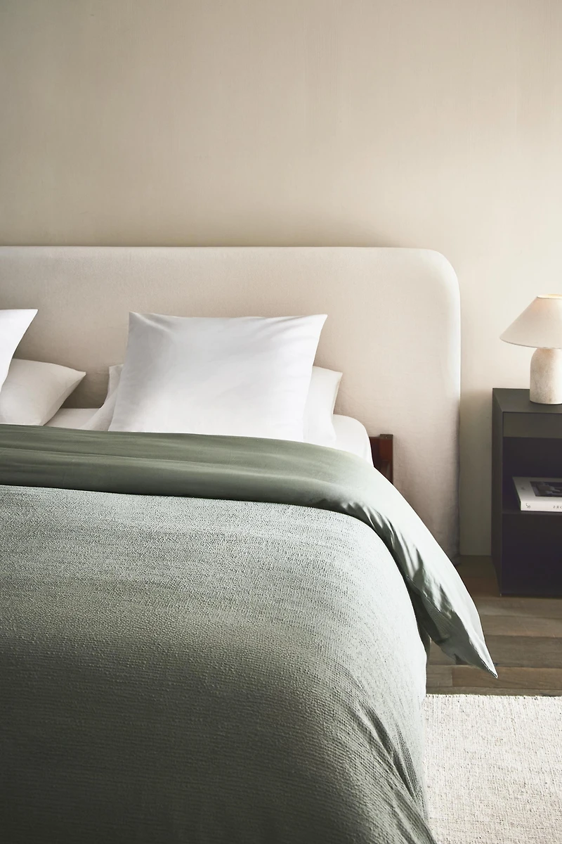 HOUSSE DE COUETTE EN COTON TEXTURÉ