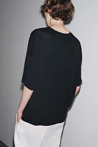 OVERSIZED BASIC KNIT TOP