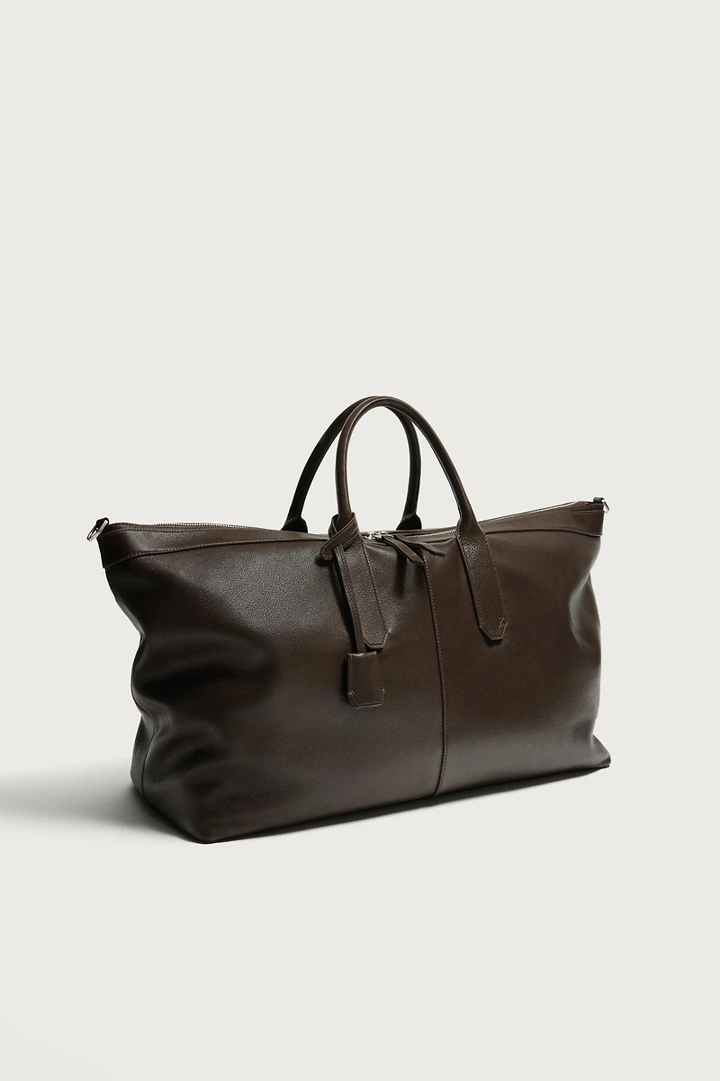 LEATHER SHOPPER BAG