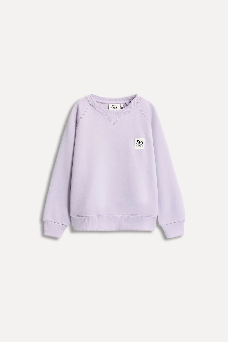 1/2-6 YEARS/ 50TH ANNIVERSARY LABEL POCKET SWEATSHIRT