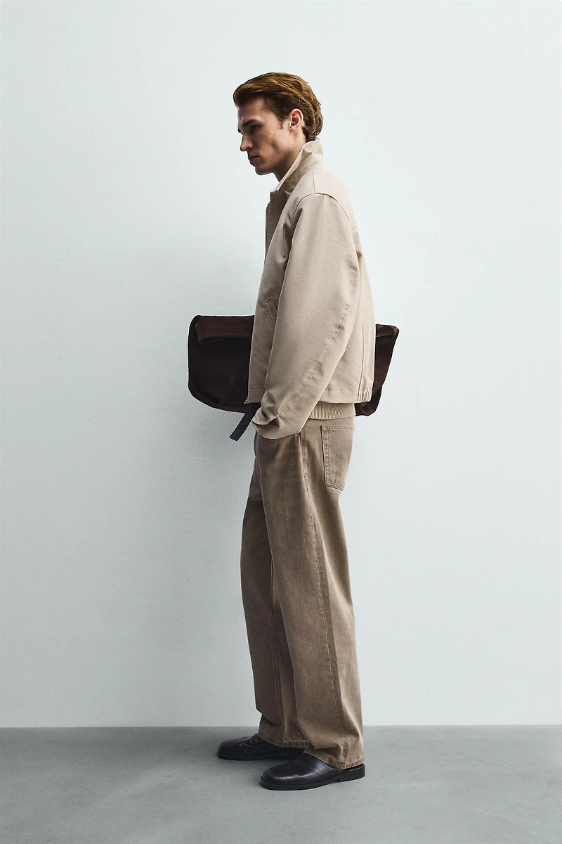 RELAXED FIT ZIP-UP JACKET