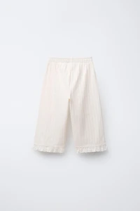 SWISS EMBROIDERED JACQUARD PANTS