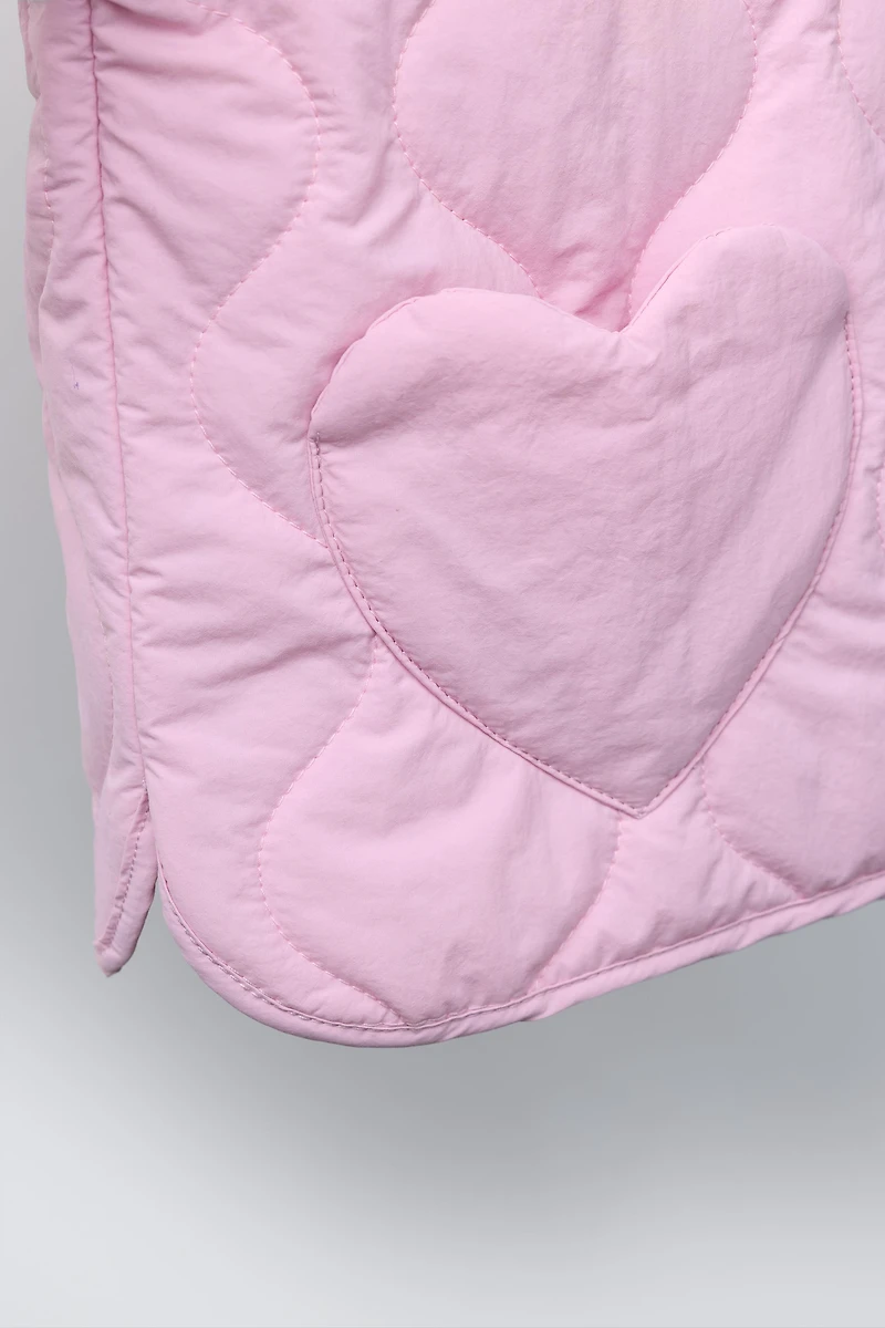 BLOUSON MATELASSÉ CŒURS