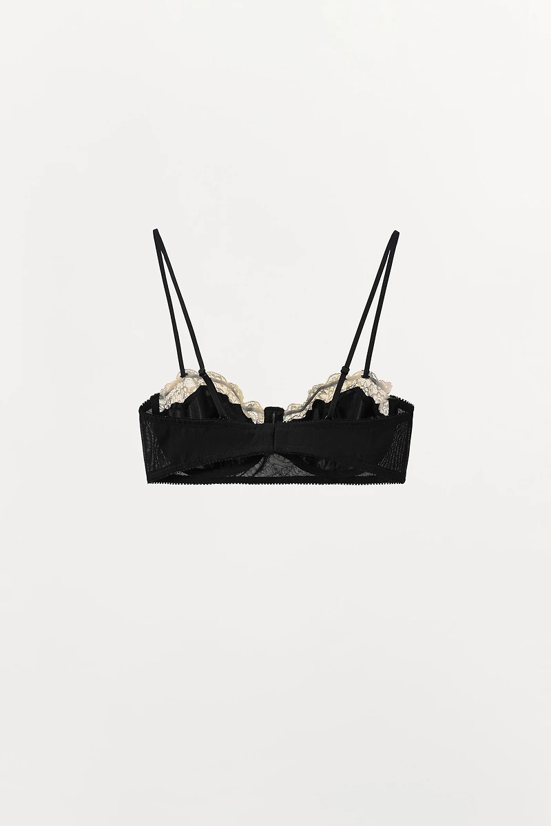 LACE TRIM UNDERWIRE BRA