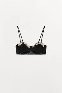 LACE TRIM UNDERWIRE BRA