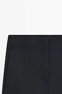 Technical cotton blend trousers