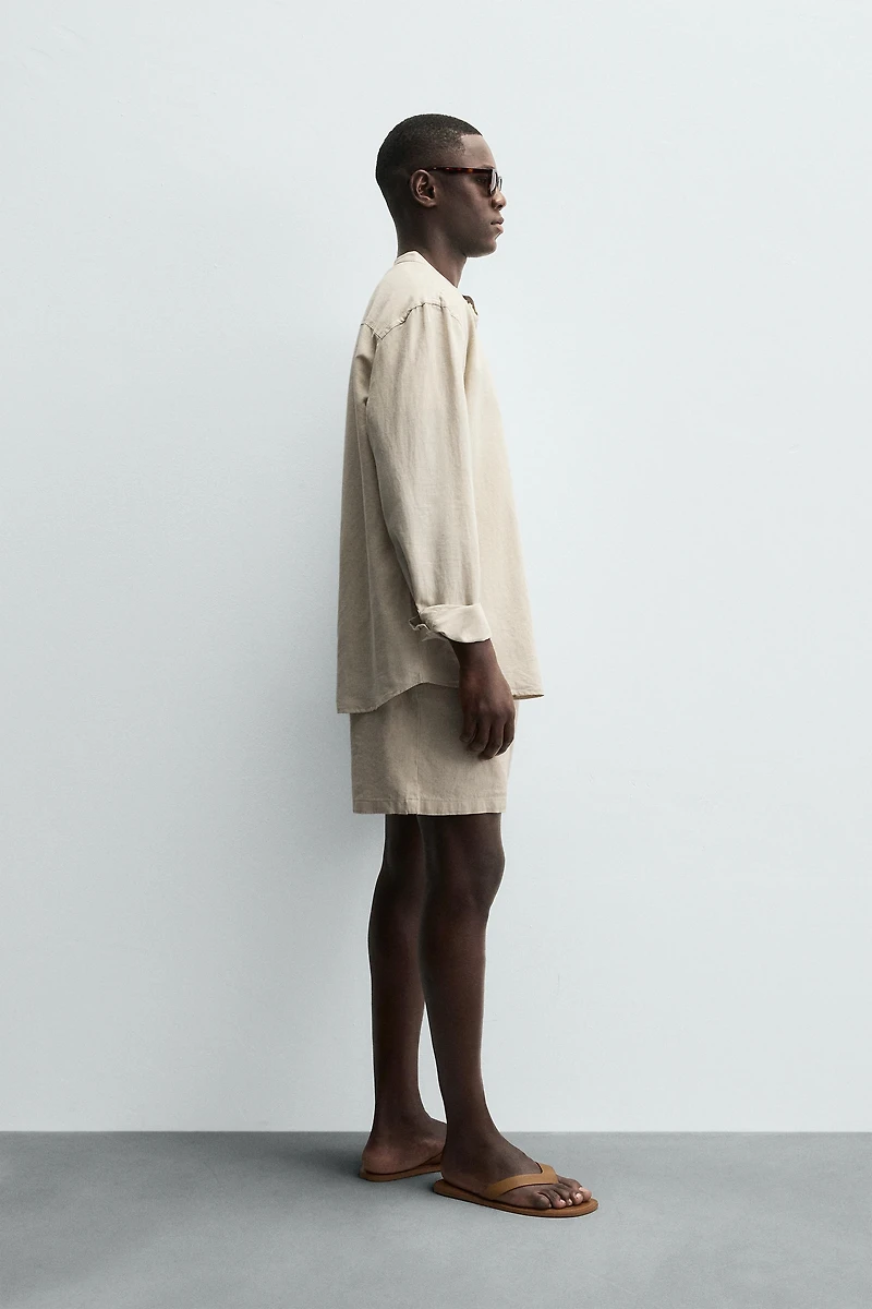 CHEMISE EN LIN ET COTON