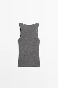 Ribbed knit top