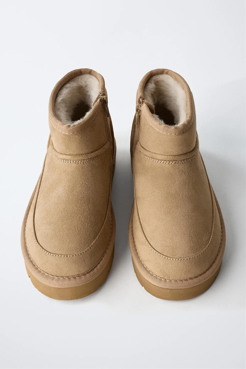 LINED ANKLE BOOTS