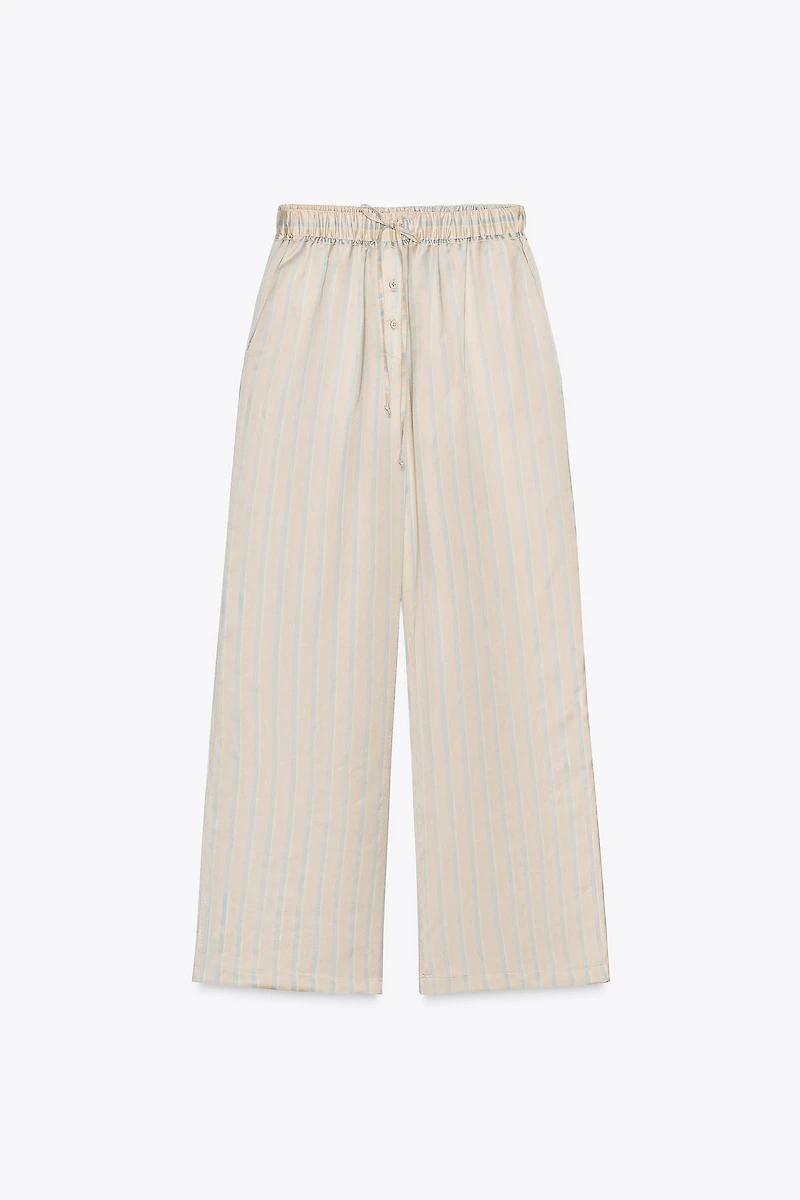 STRIPED PAJAMA PANTS ZW COLLECTION