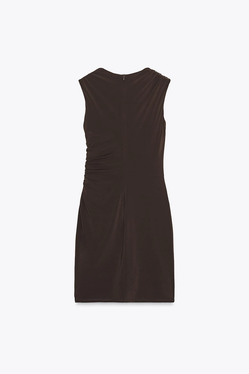 DRAPED MINI DRESS