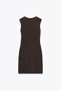 DRAPED MINI DRESS