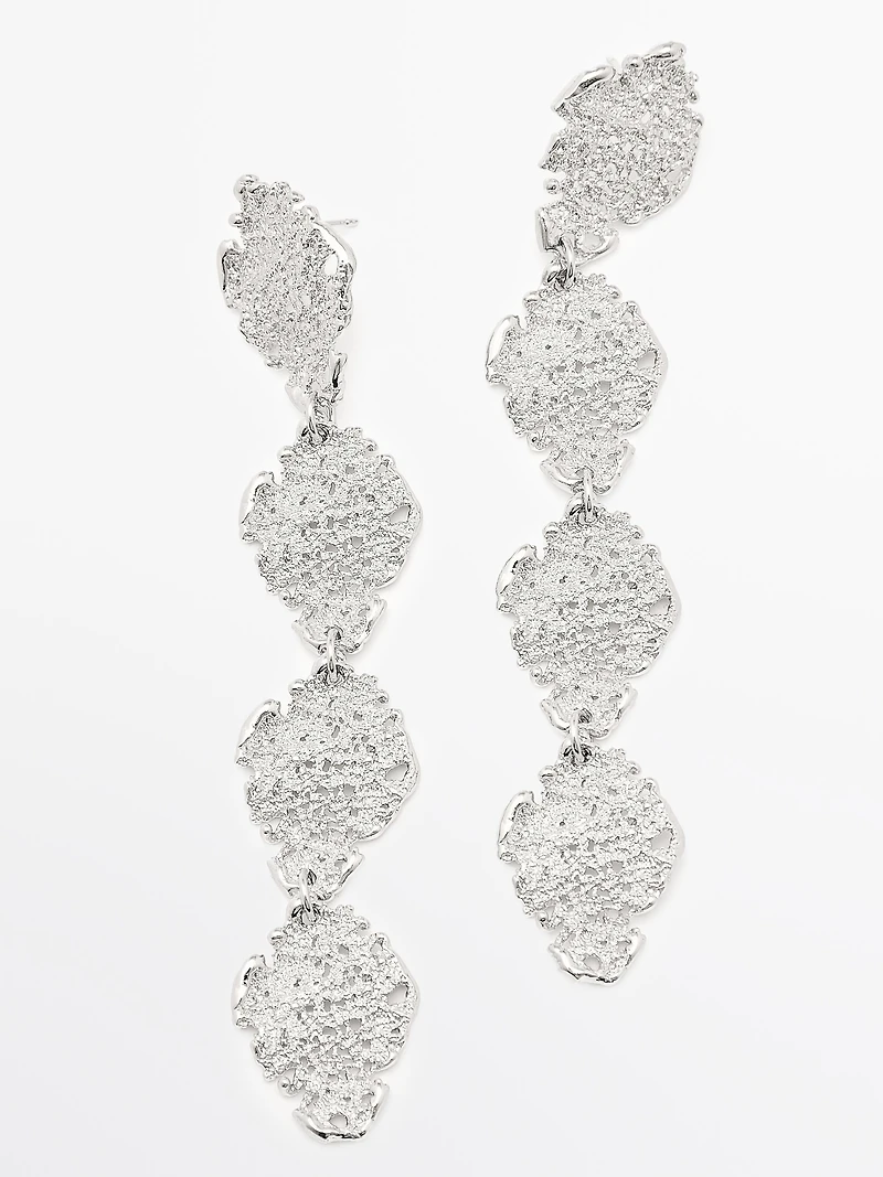 Boucles d’oreilles pendantes dentelle