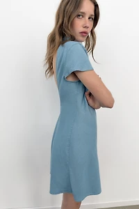 OPEN BACK MINI DRESS