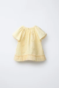 BLOUSE PAPILLONS TULLE