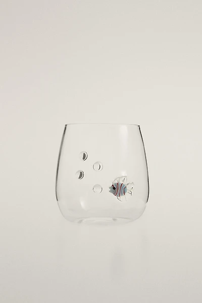 FISH AND BUBBLE TUMBLER