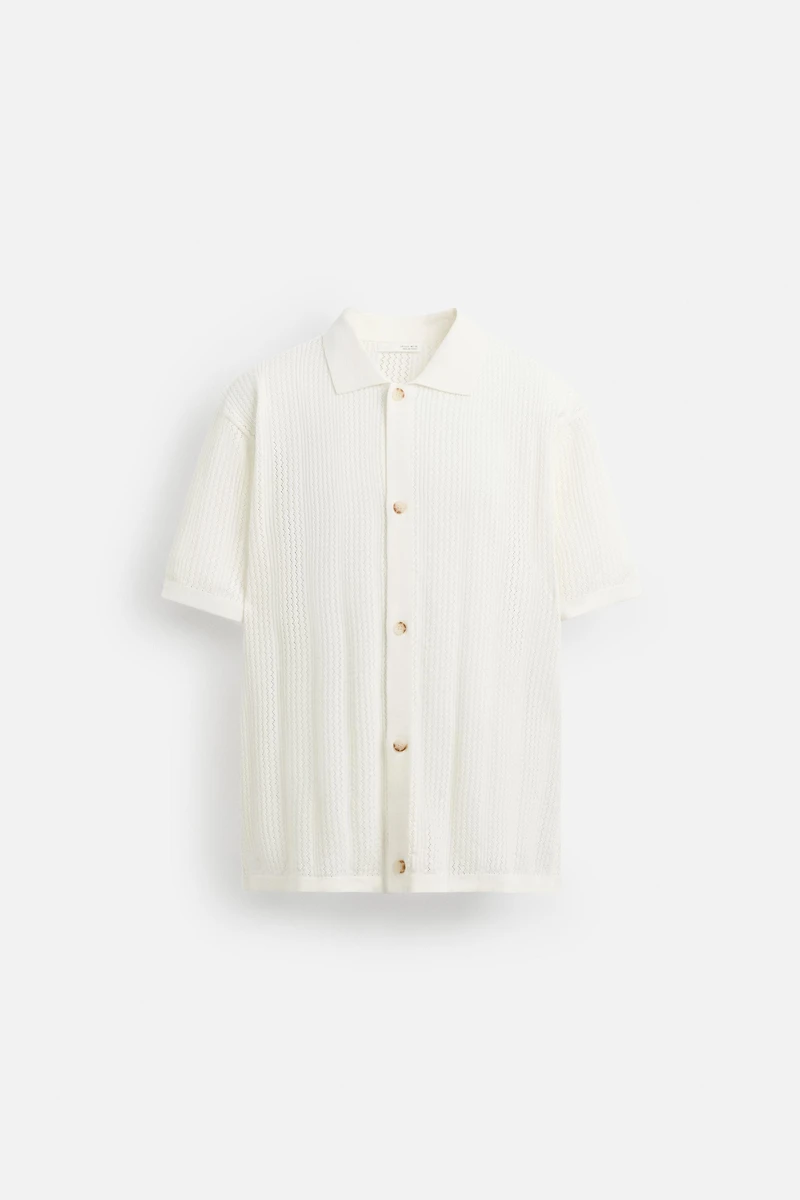 CHEMISE EN MAILLE AJOURÉE