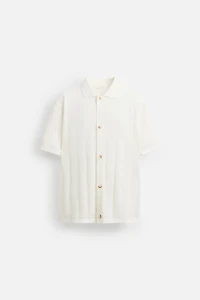 CHEMISE EN MAILLE AJOURÉE