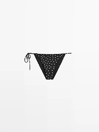 Polka dot print bikini bottoms