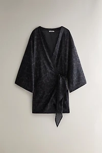 ANIMAL PRINT COTTON DRESS