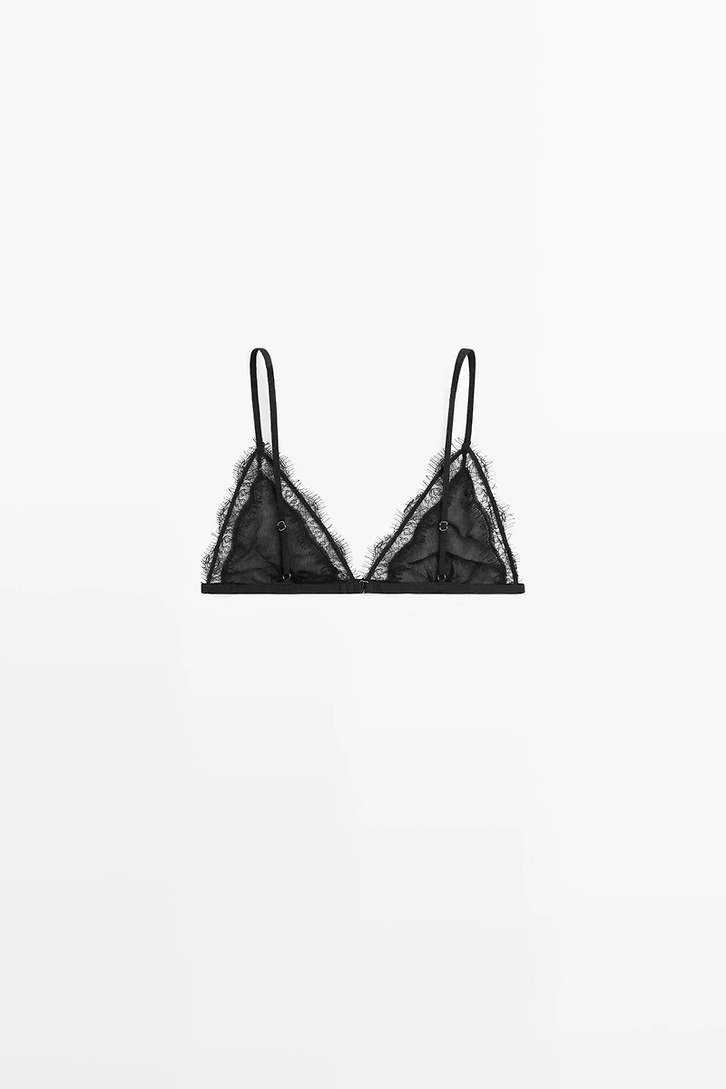 Bralette with lace detail