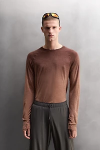 T-SHIRT TECHNIQUE AVEC LAINE