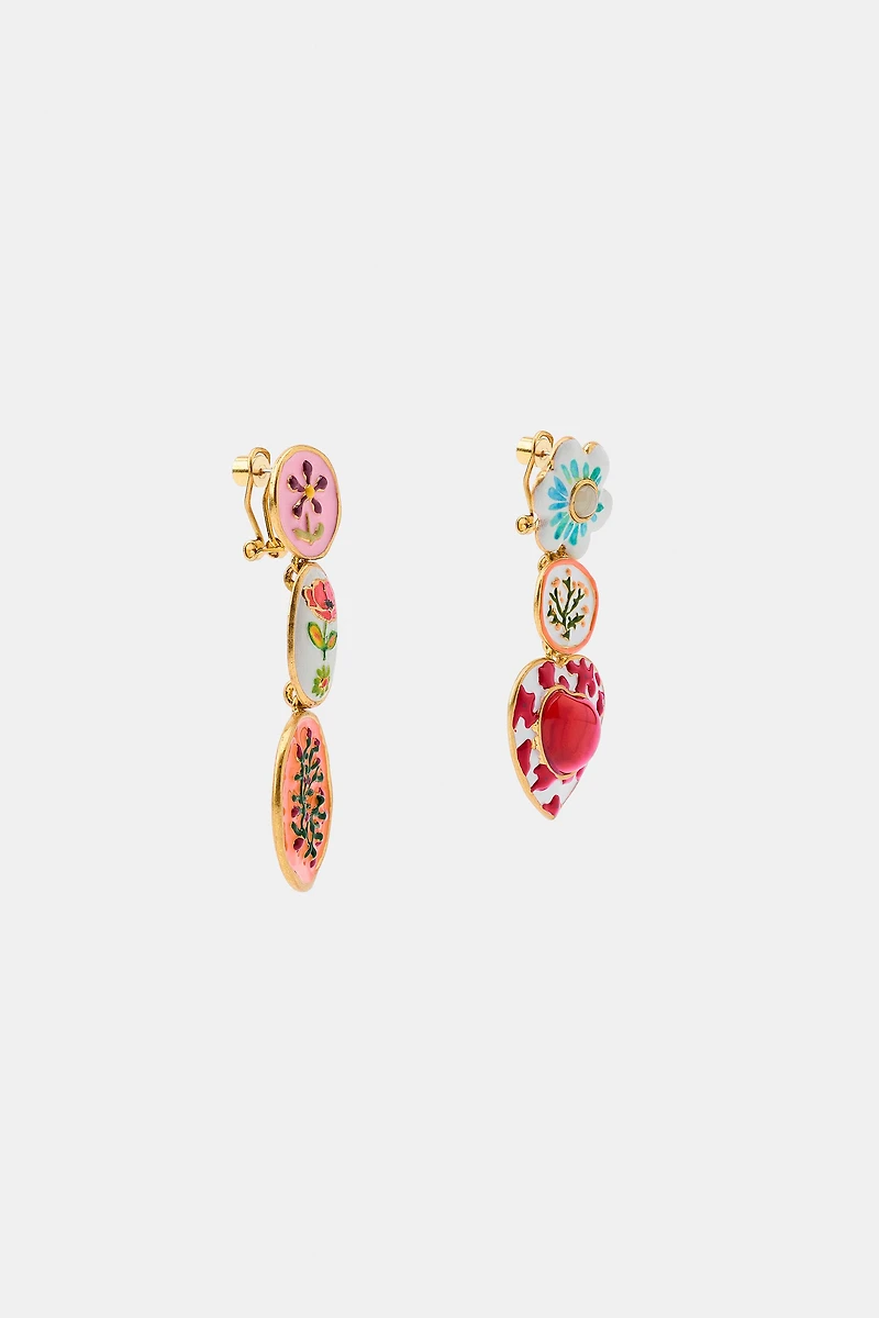RESIN CHARM EARRINGS