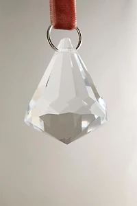 TRANSPARENT DIAMOND CHRISTMAS TREE ORNAMENT