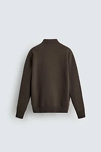 CHENILLE KNIT POLO SHIRT