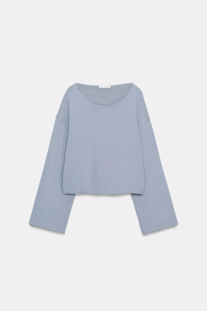 BOAT NECK SWEATSHIRT
