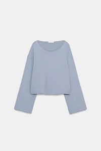 BOAT NECK SWEATSHIRT