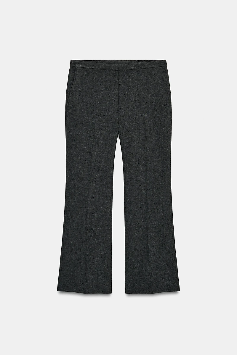 ZW COLLECTION CROPPED FLARE PANTS