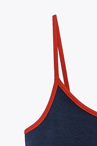 CONTRAST TANK TOP
