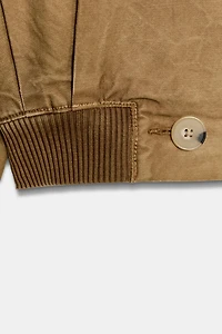 WASHED SHORT TRENCH COAT