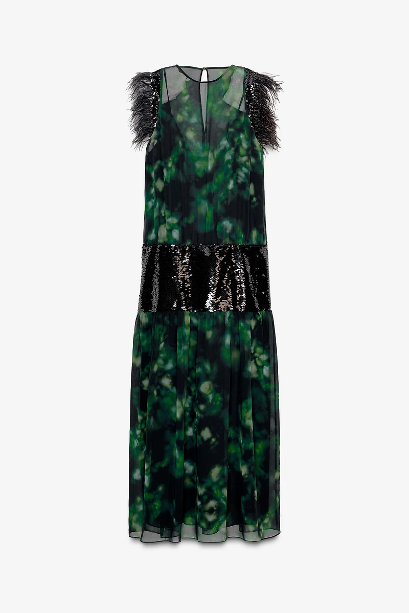 LIMITED EDITION COMBINATION PRINTED DRESS