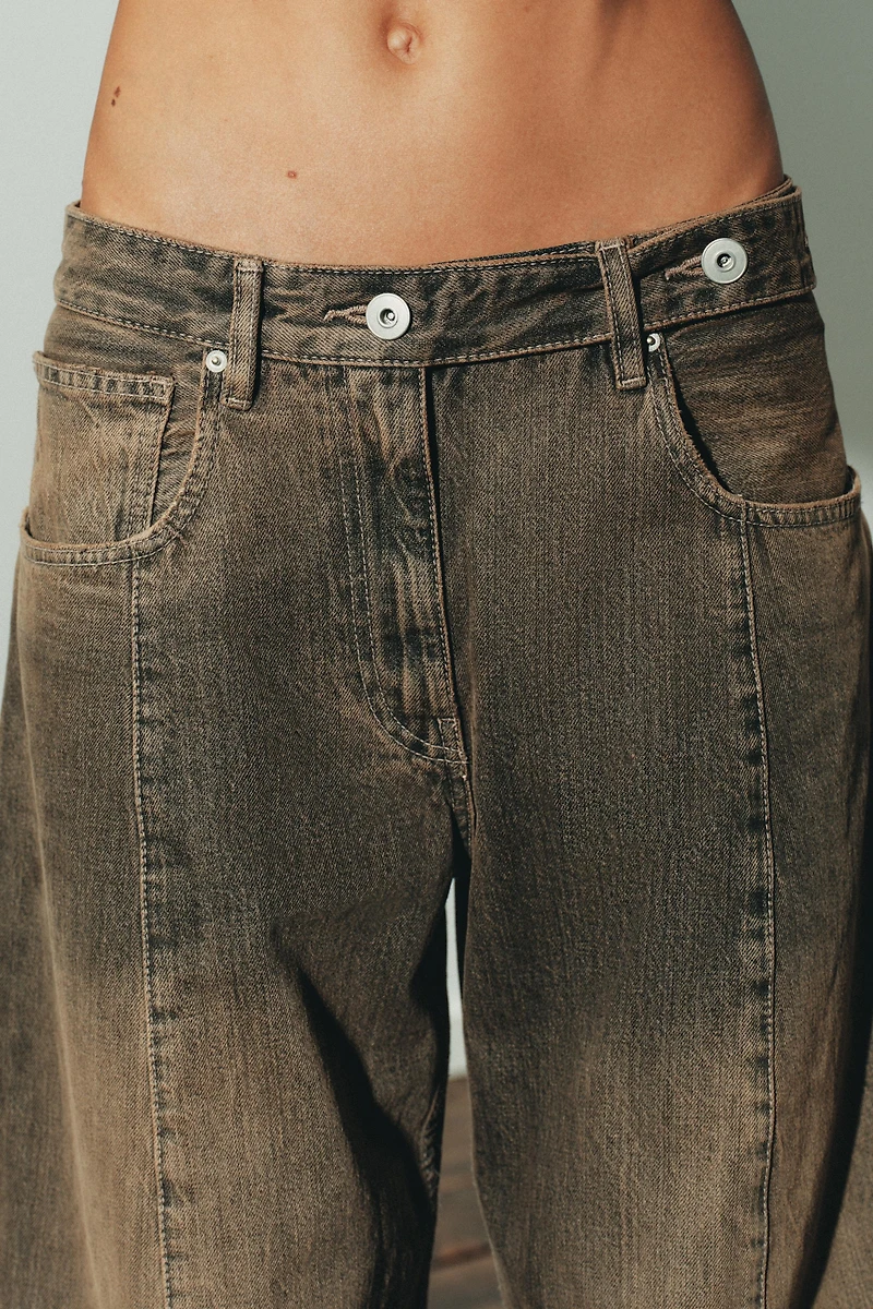 JEAN TRF OVERSIZE TAILLE BASSE