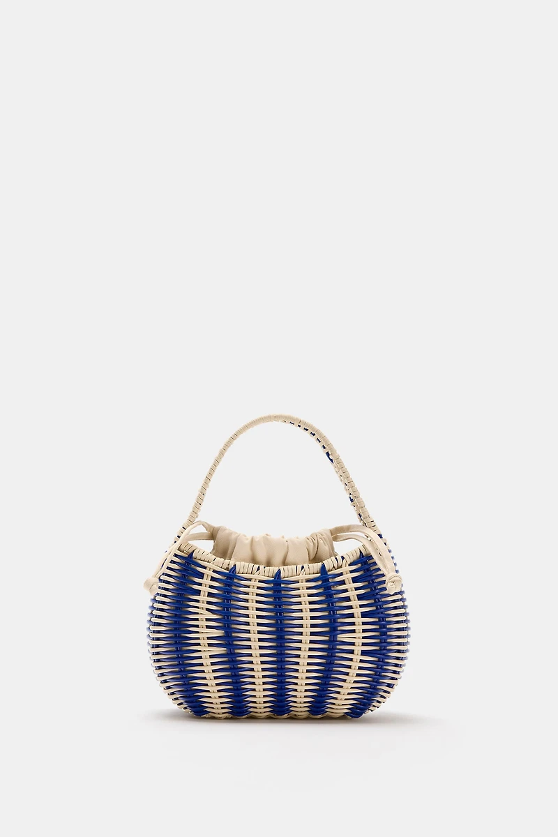 RIGID WOVEN HANDBAG