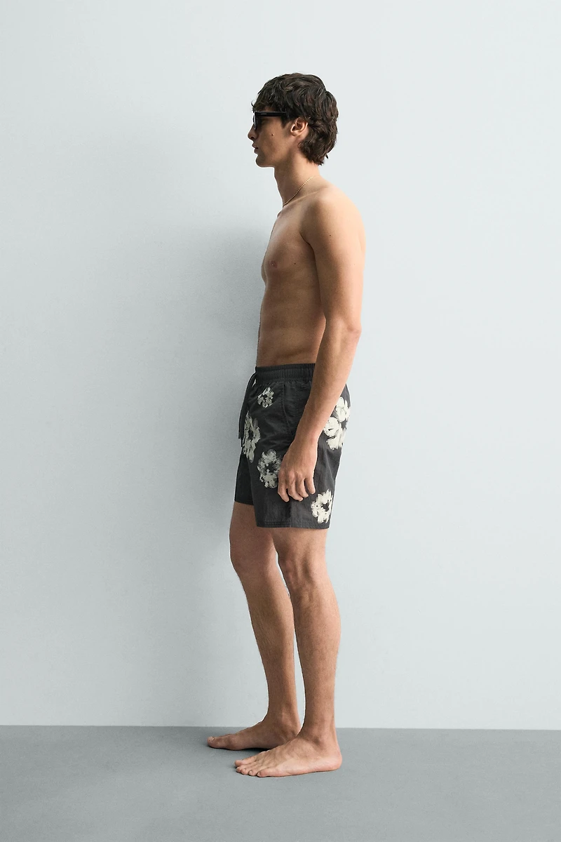 LONG FLORAL PRINT SWIMSUIT