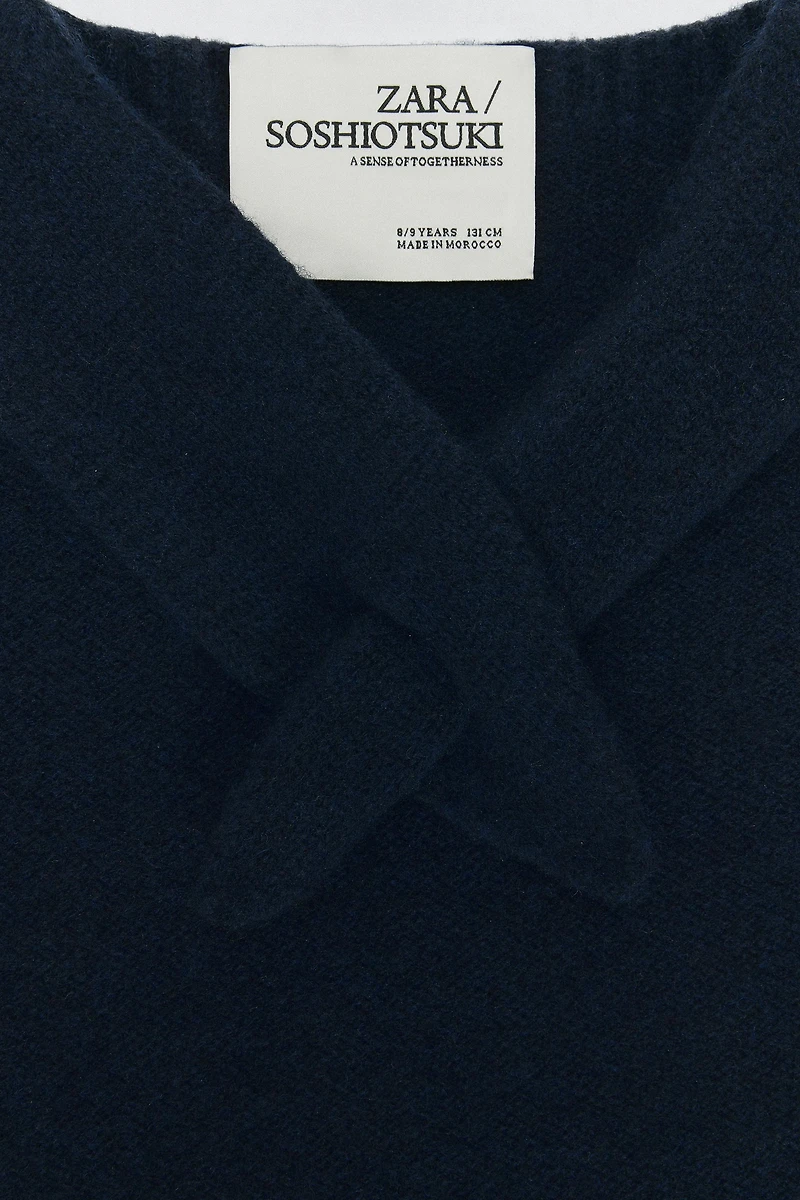 WOOL KNIT COLLAR SOSHIOTSUKI x ZARA
