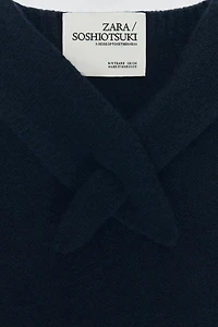 WOOL KNIT COLLAR SOSHIOTSUKI x ZARA
