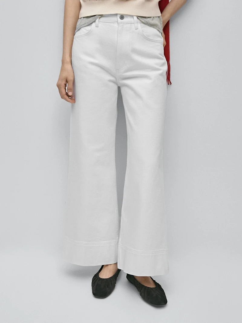 Culotte fit jeans