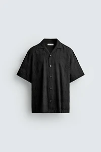 GEOMETRIC JACQUARD RELAXED FIT SHIRT