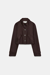 CROPPED LAPEL JACKET
