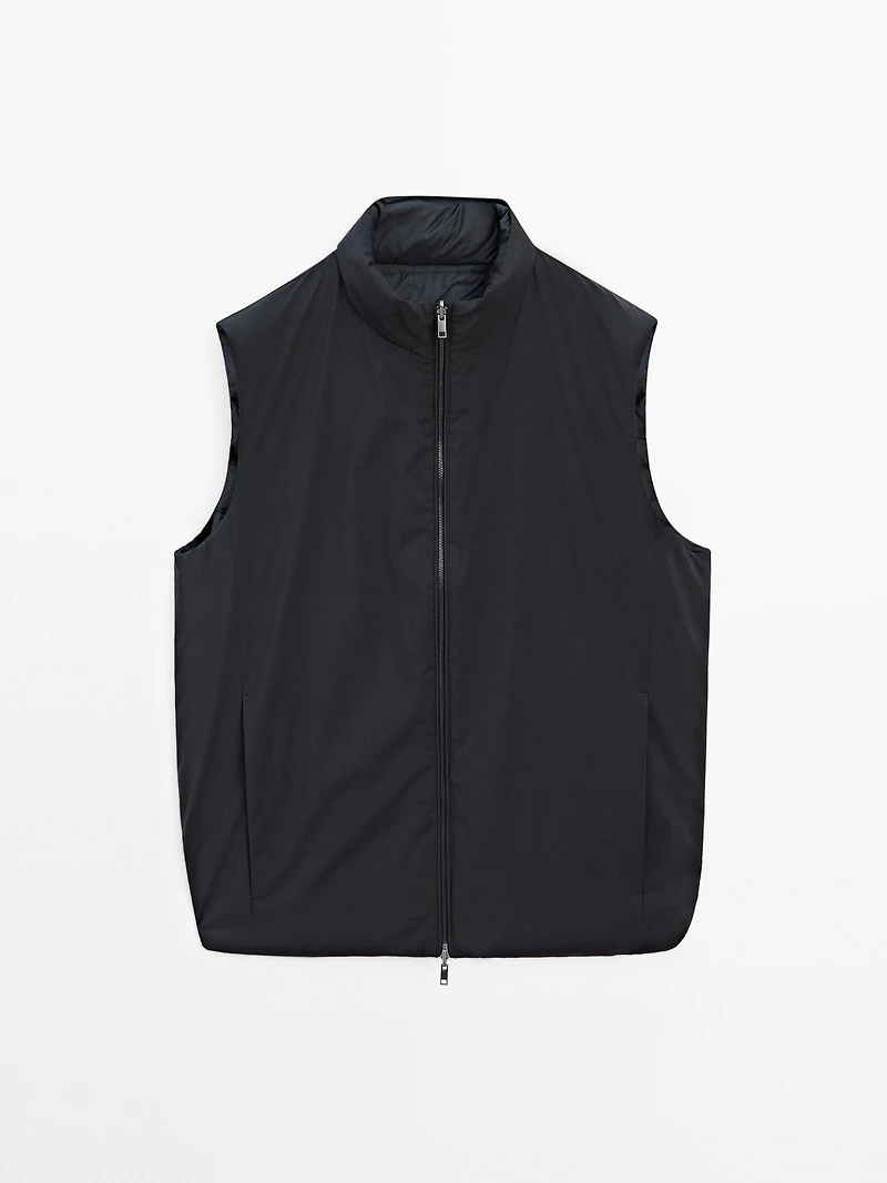 Veste sans manches réversible déperlante