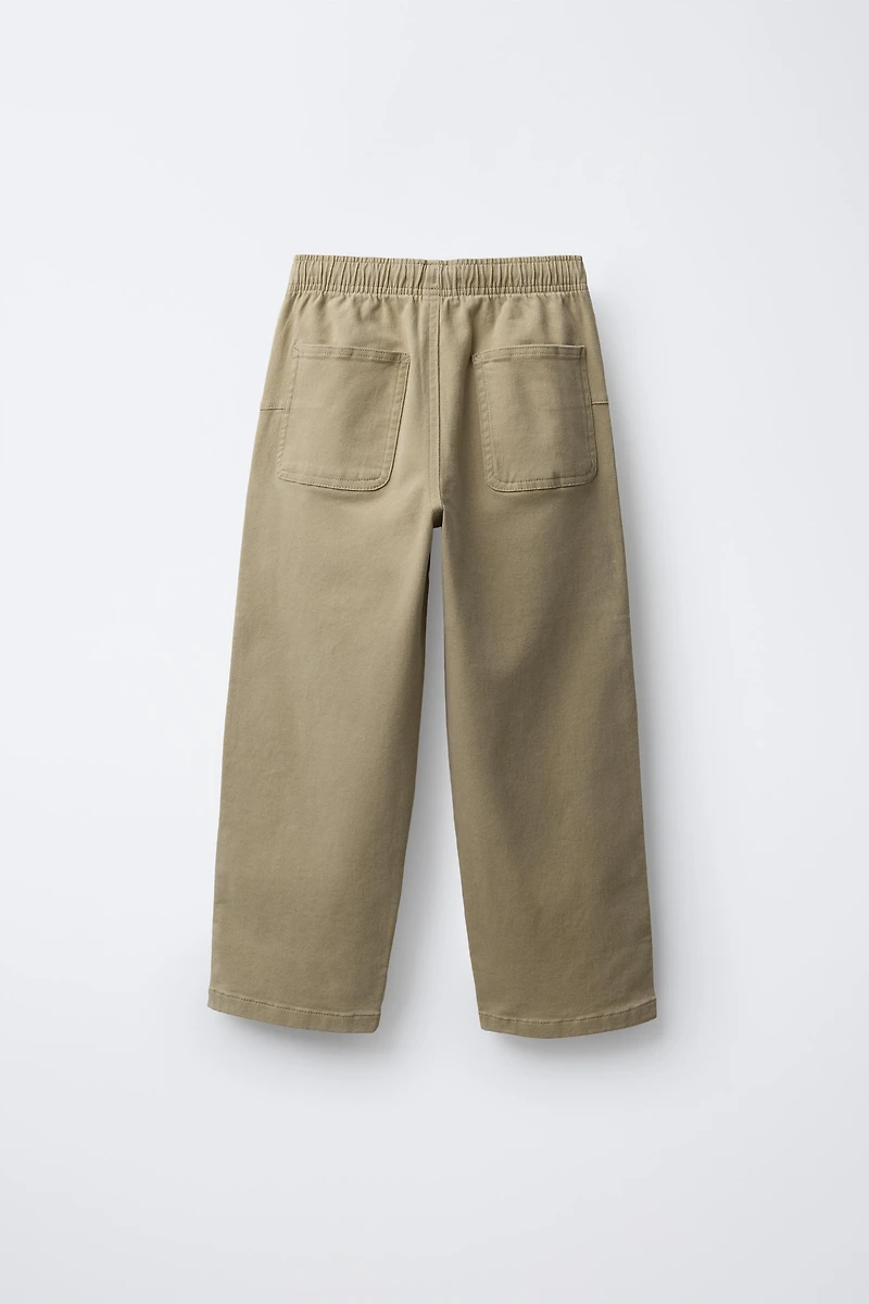 PANTALON DROIT ÉTIQUETTE